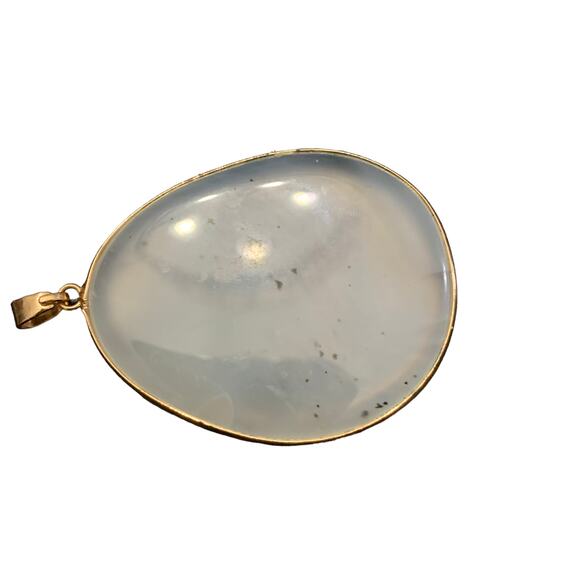 Pendent Translucent Cloudy And Black Speckled - Picture 3 of 4